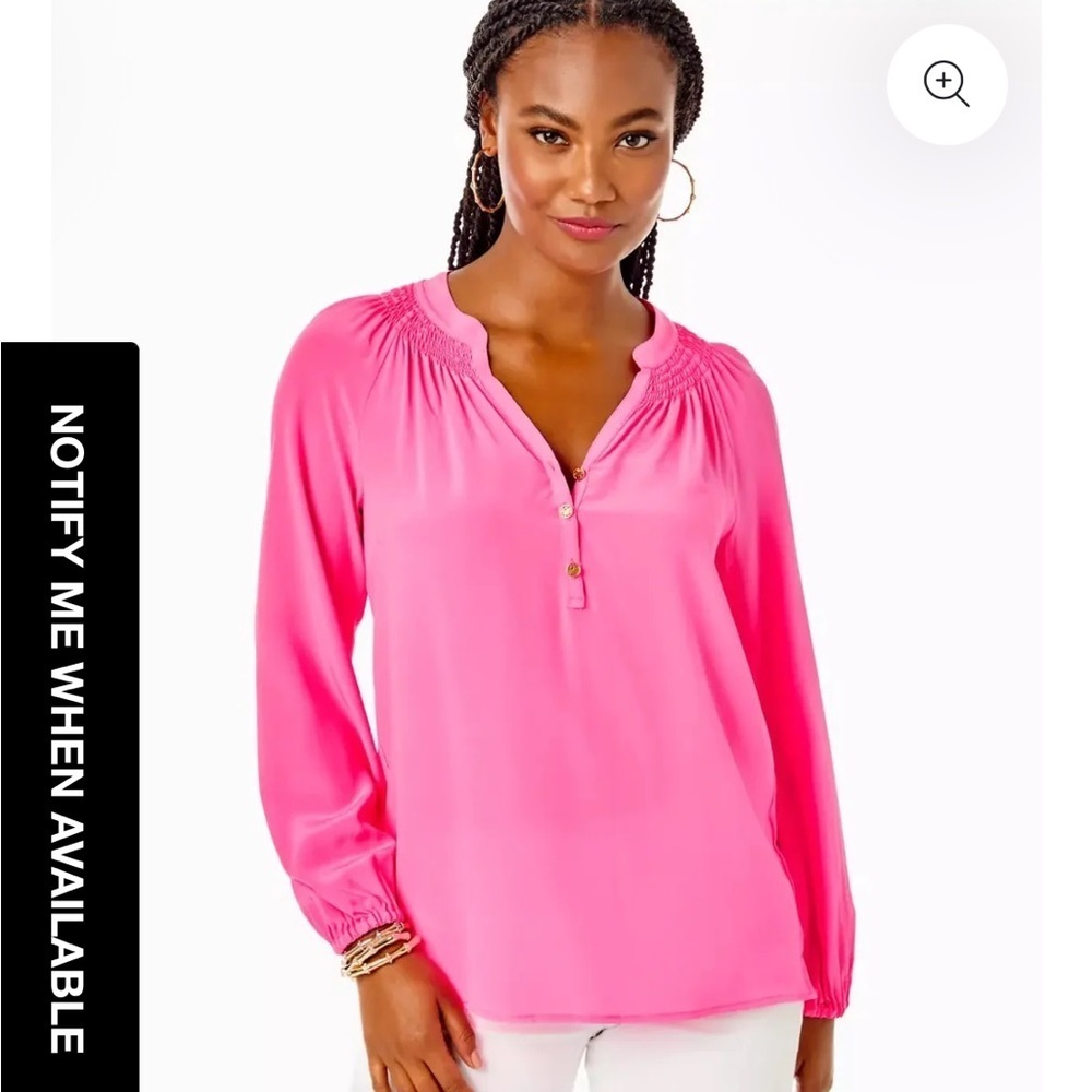 Lilly Pulitzer Pink Sunset Elsa Top NWT - Picture 9 of 10